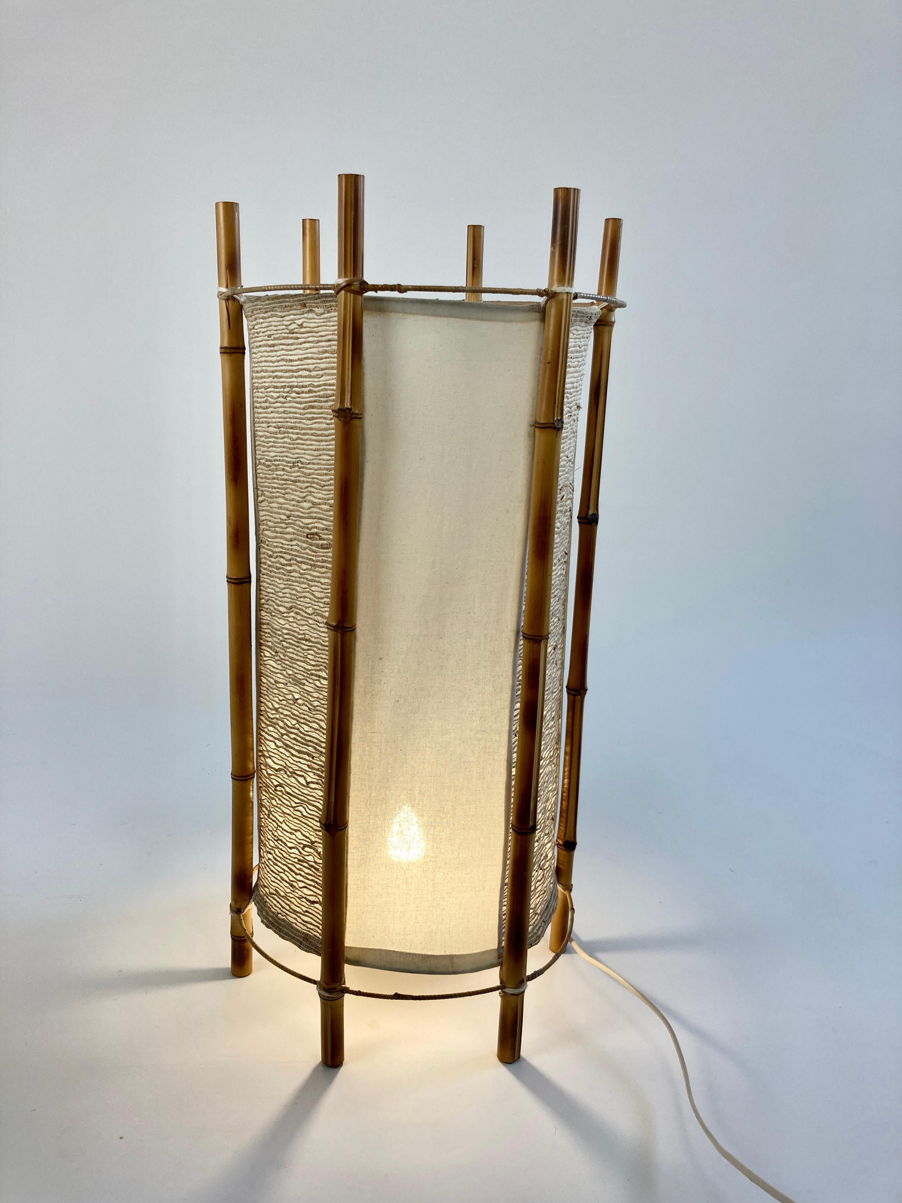 Bamboo Table Lamp, France, 1960s 9