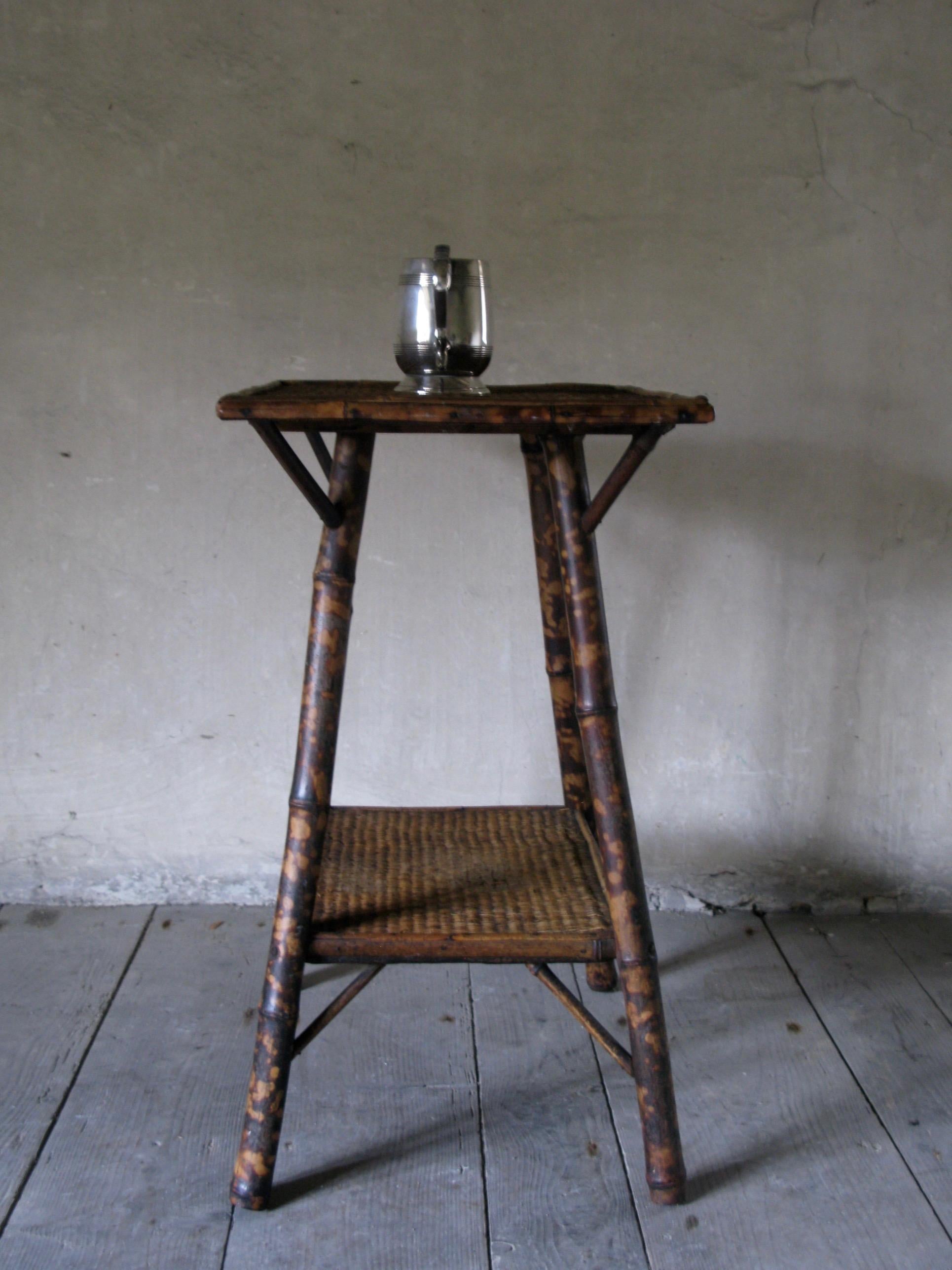 Bamboo Table, Side Table, Plant Table, Victorian Table, English In Good Condition For Sale In South Cotswolds, GB