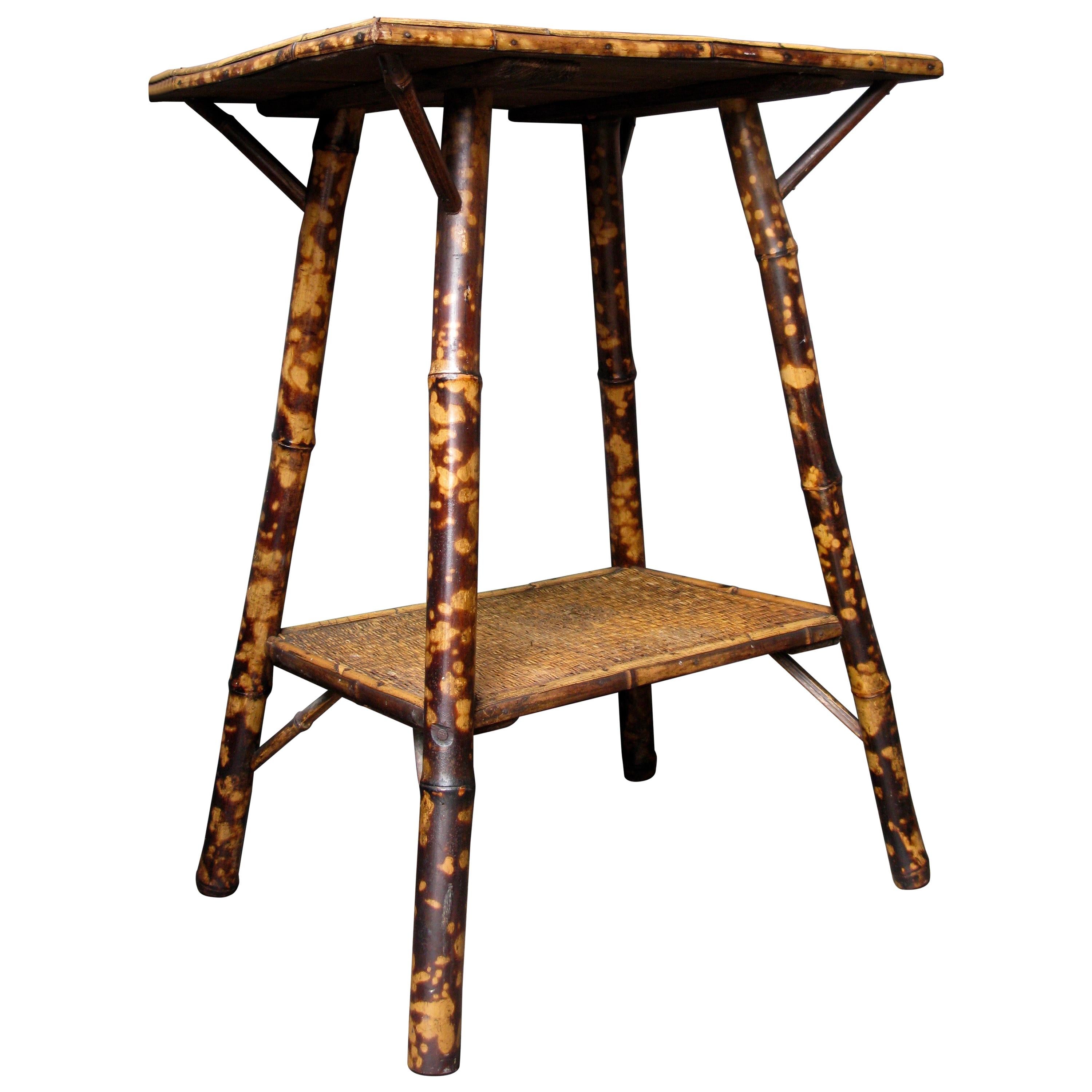 Bamboo Table, Side Table, Plant Table, Victorian Table, English For Sale