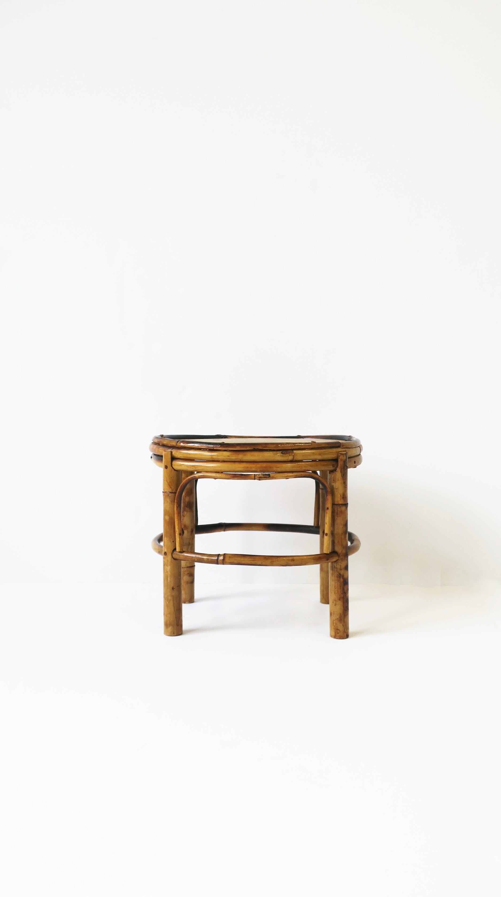 low bamboo table