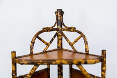 Bamboo Three-Tiered Corner Shelf