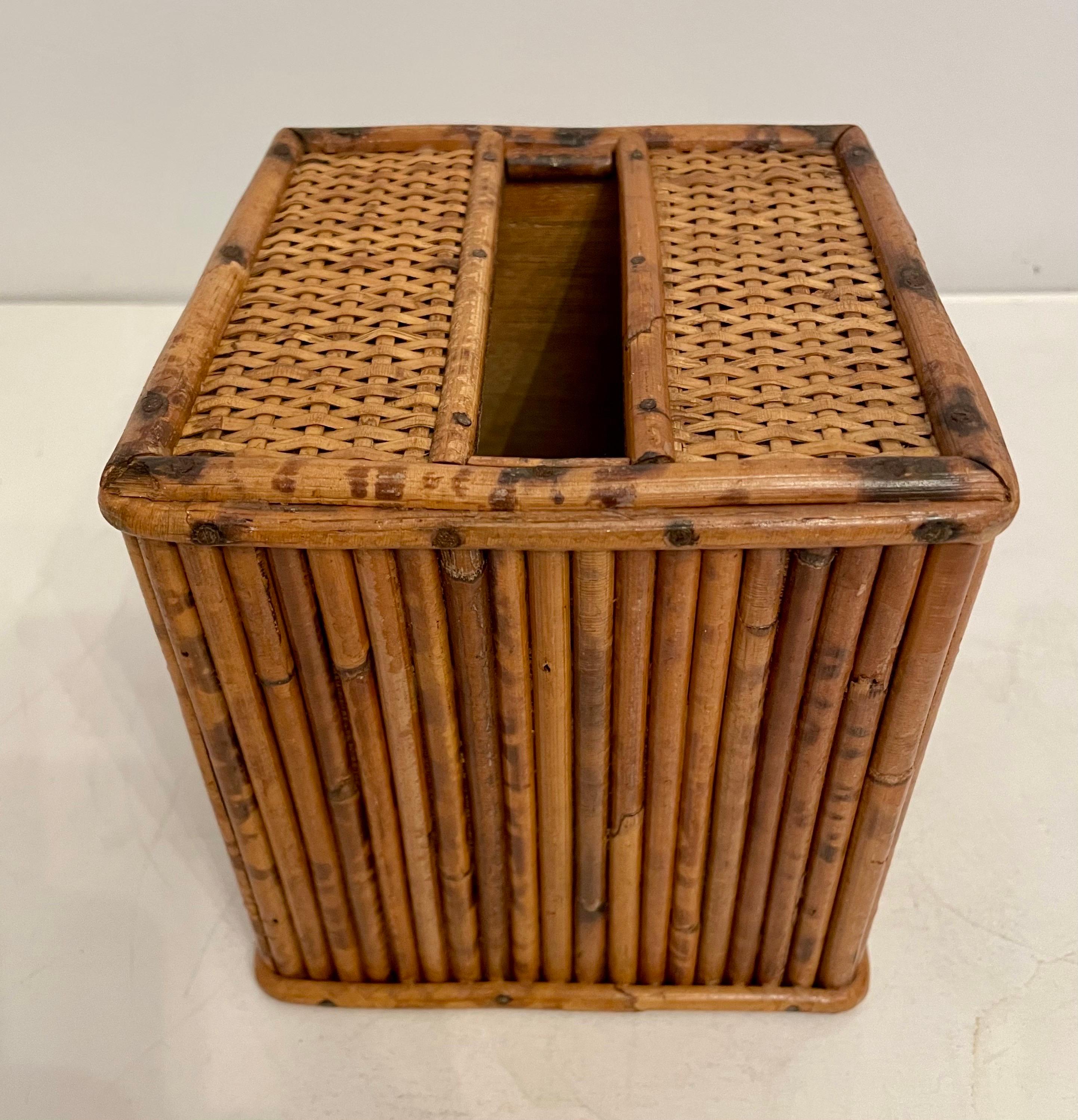 Hong Kong Bamboo Tissue Box Cover Holder For Sale