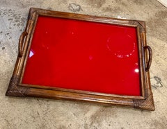 Bamboo Tray, Italy 70s