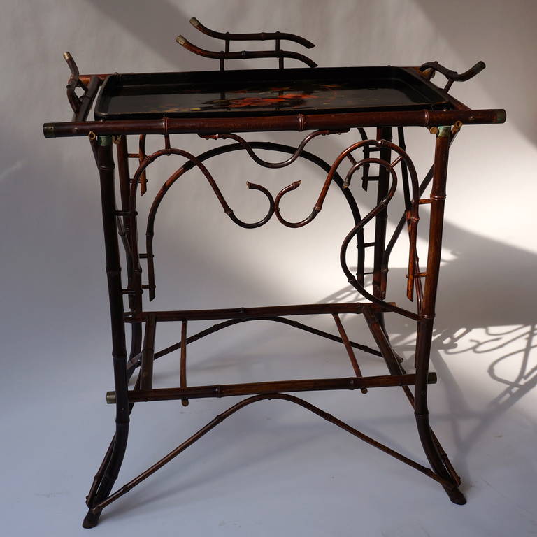 Bamboo Tray Table For Sale at 1stDibs