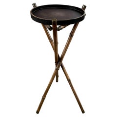 Bamboo Tripod Side Table