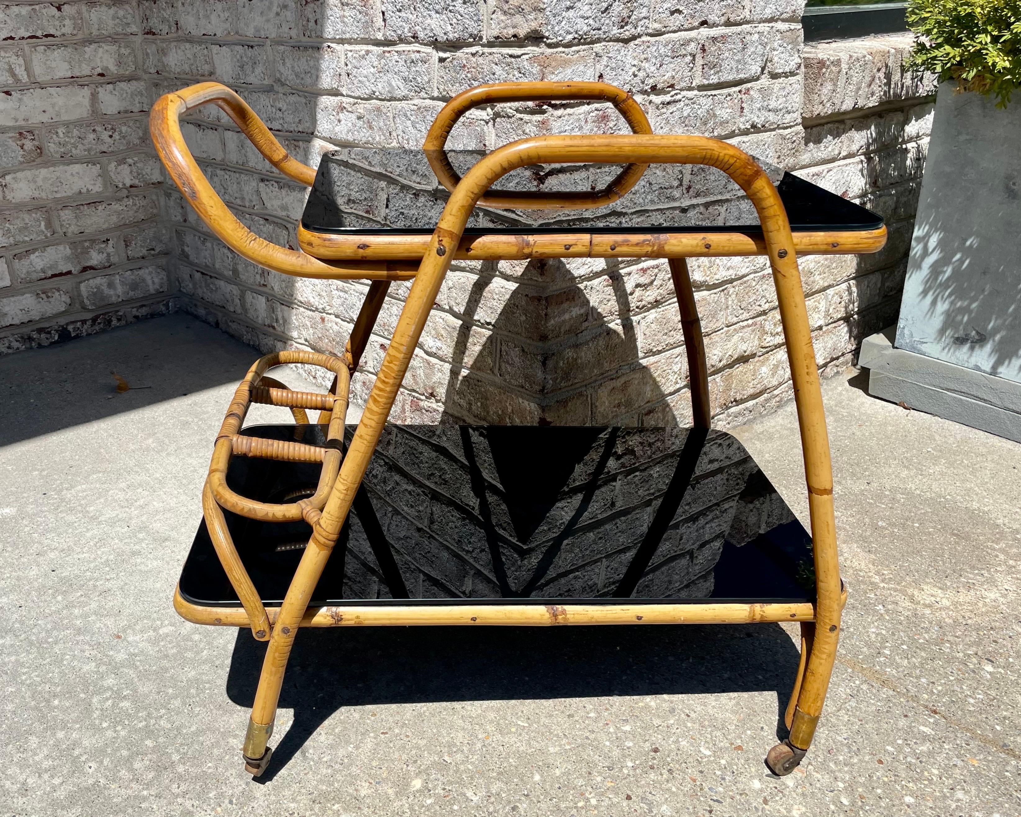 Bamboo Trolley Cart For Sale 2