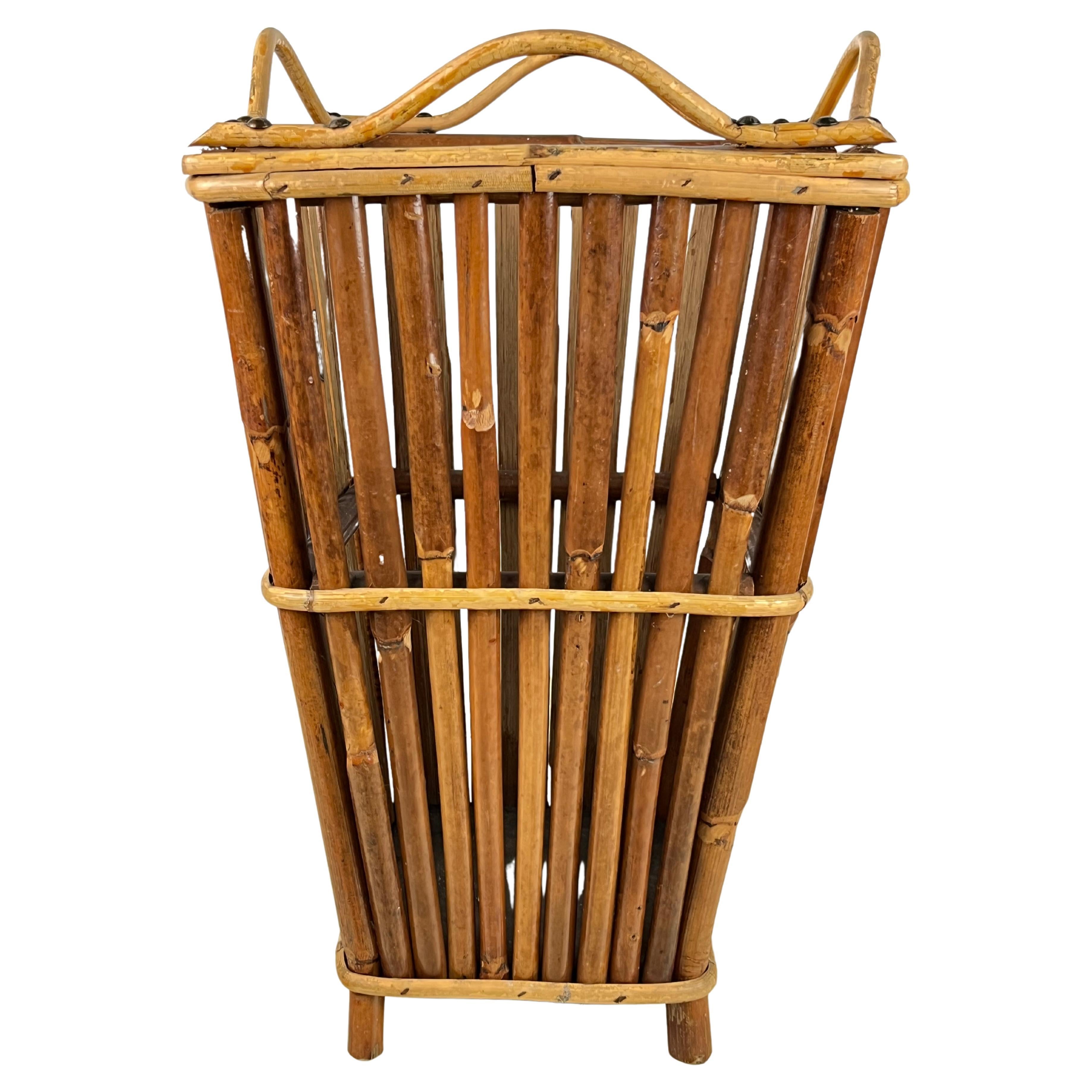 Bamboo Umbrella Stand, Italy, 1960s For Sale