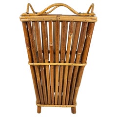 Vintage Bamboo Umbrella Stand, Italy, 1960s