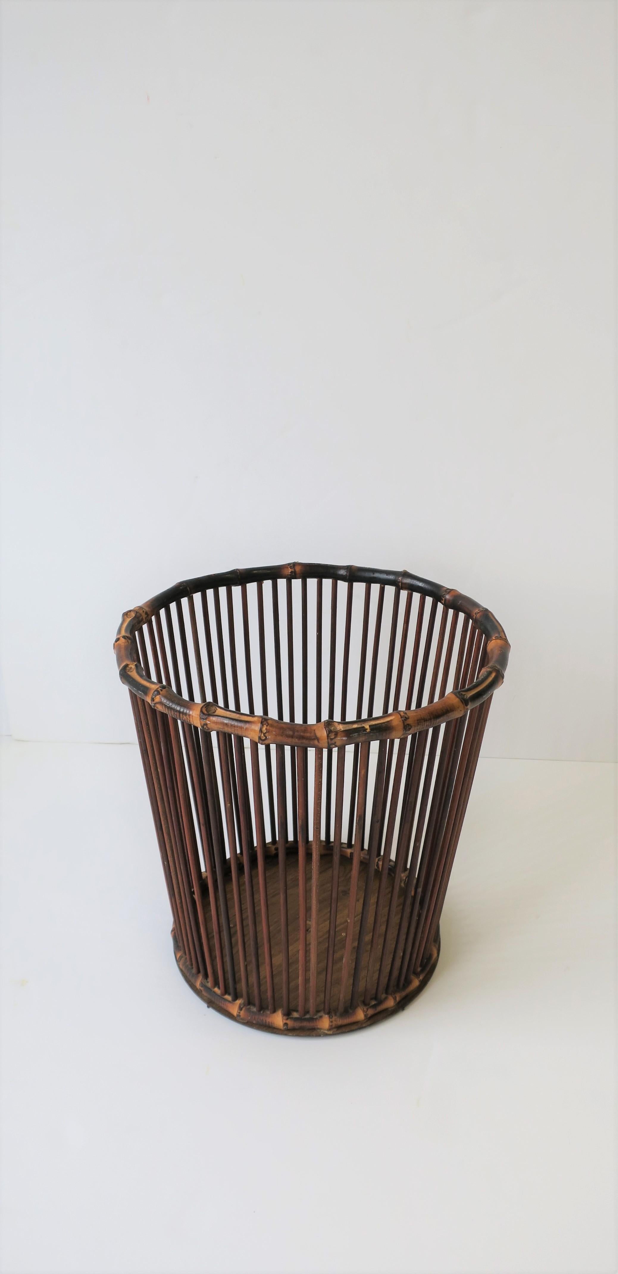 Bamboo Waste Basket or Trash Can 4