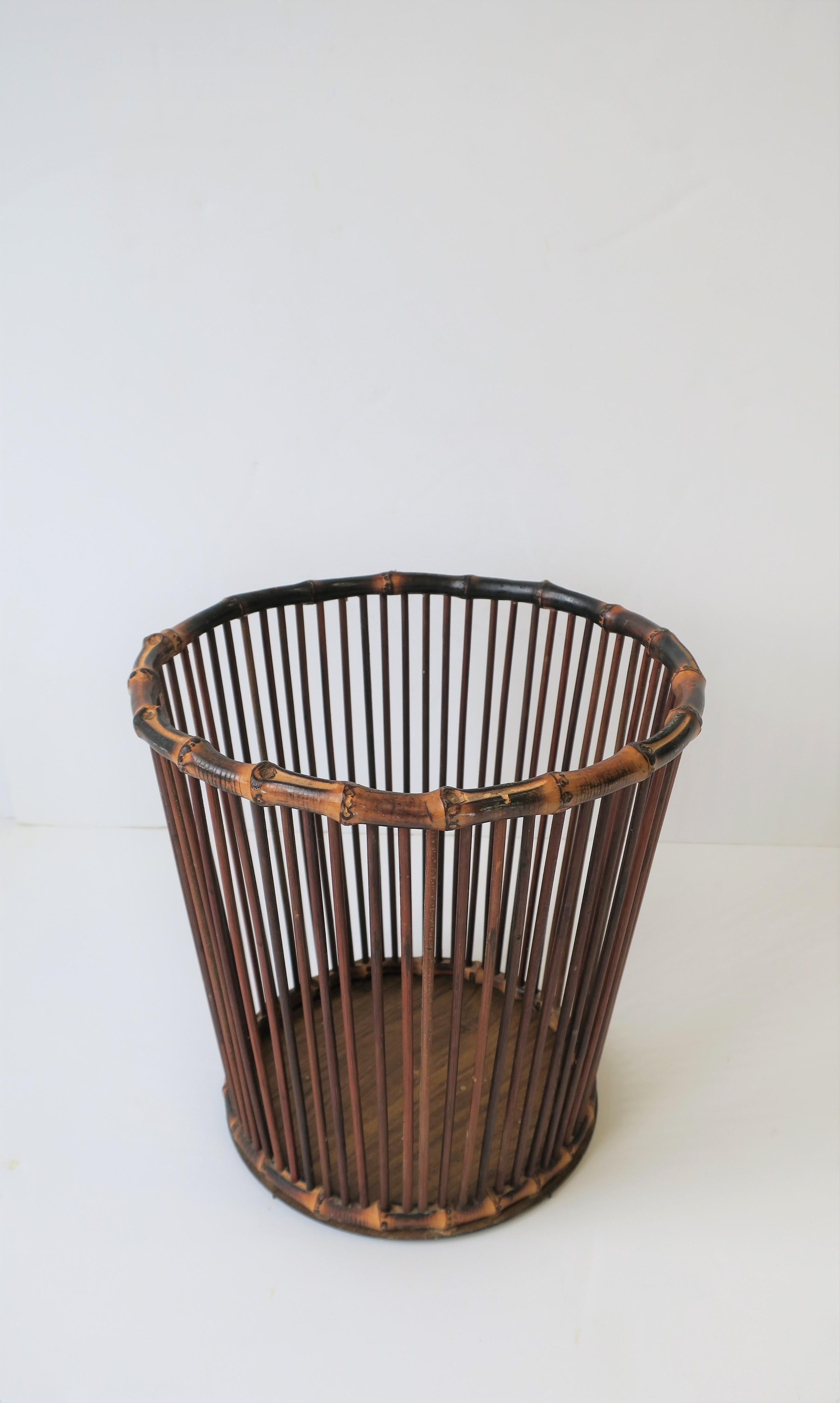 Bamboo Waste Basket or Trash Can 5