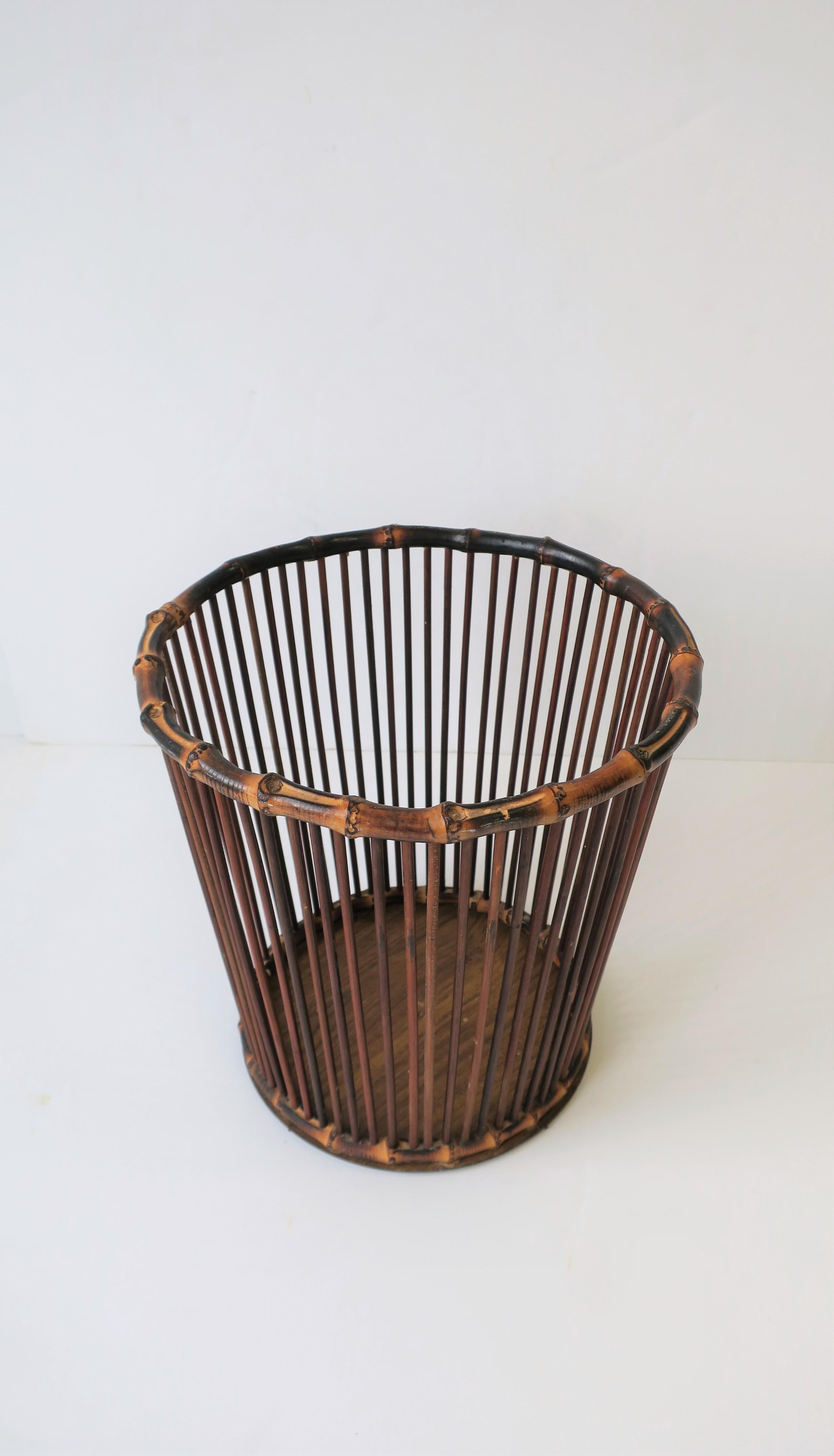 Bamboo Waste Basket or Trash Can 6