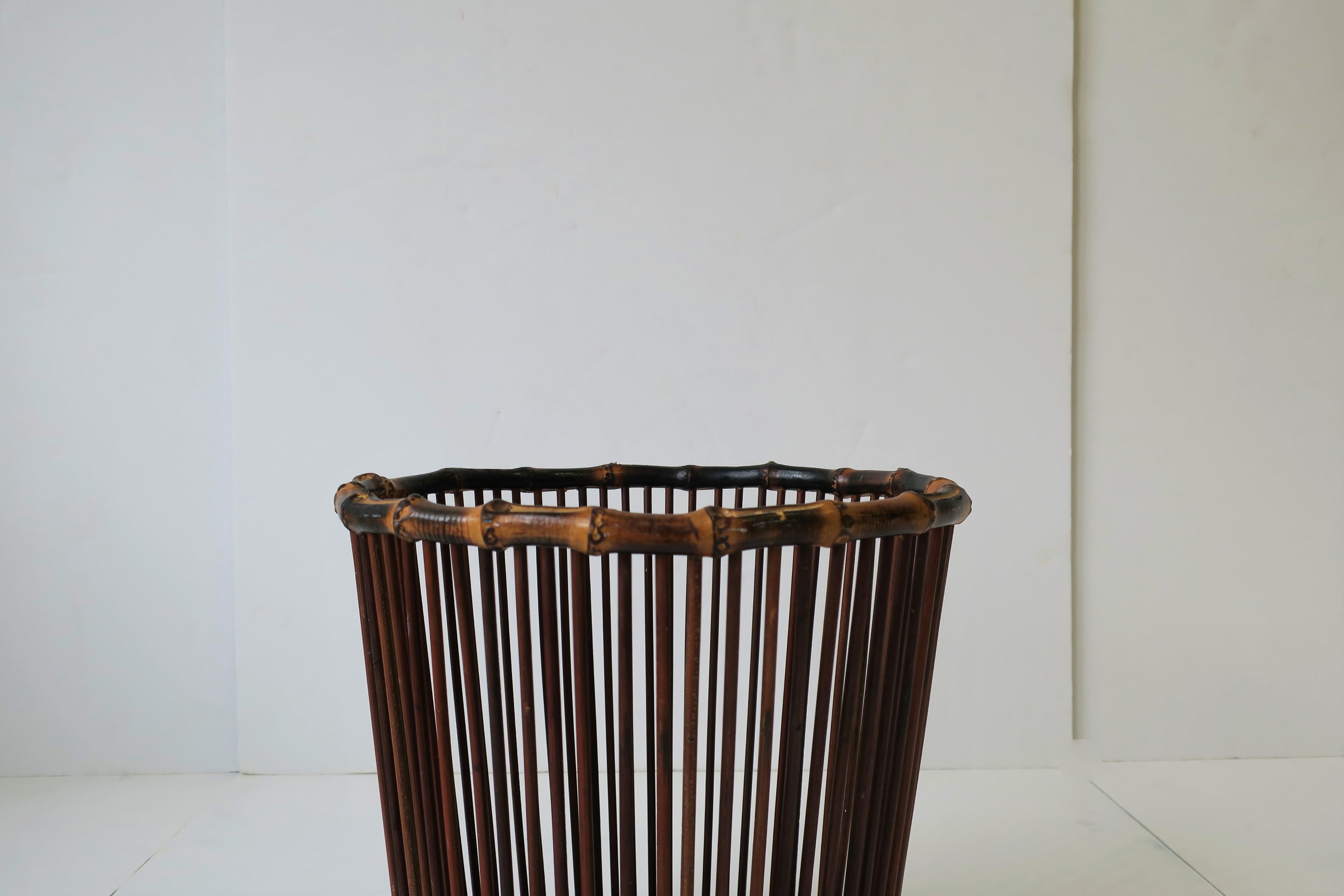 Bamboo Waste Basket or Trash Can 1