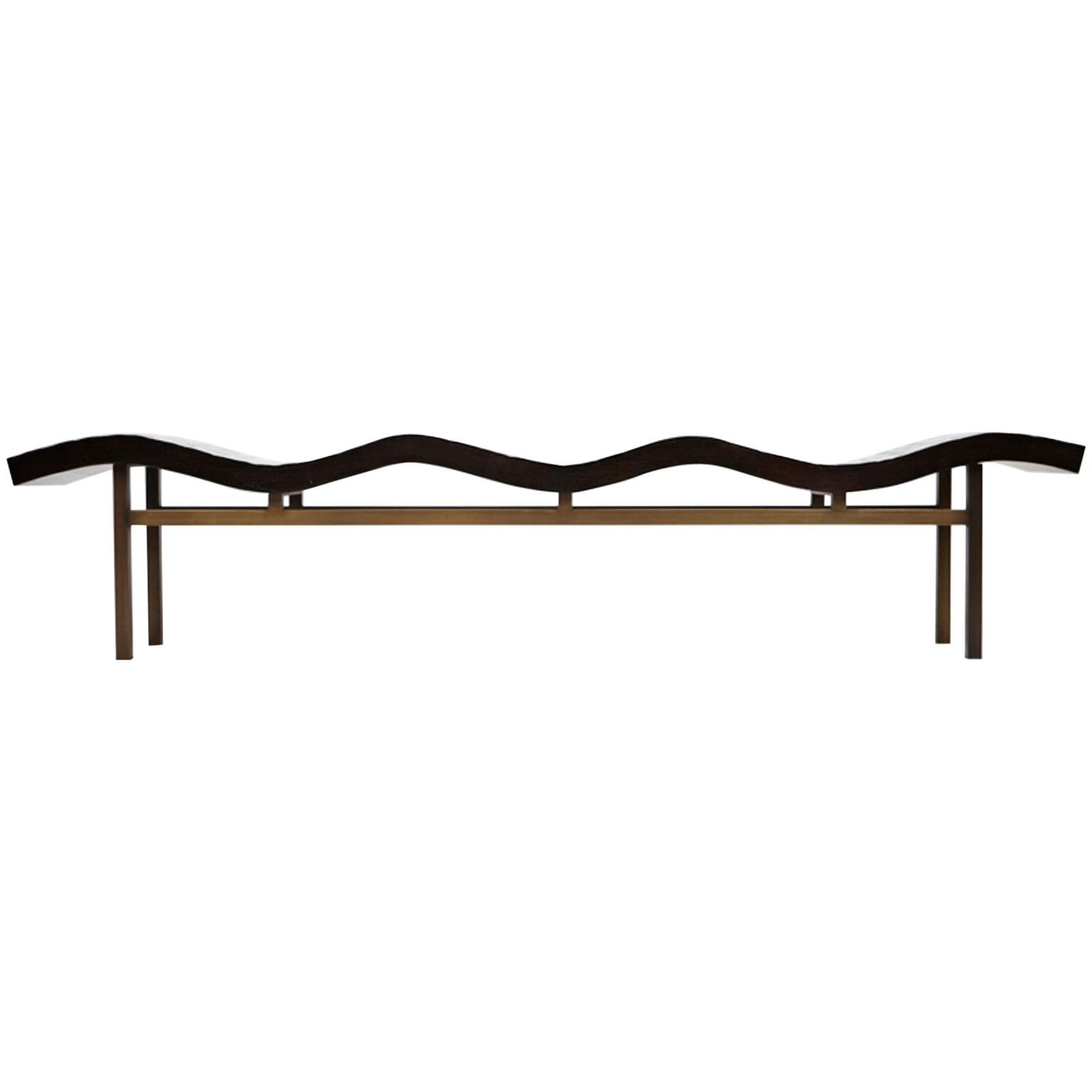 Bamboo Wave Bench by Aguirre Design
