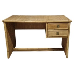 Bamboo writing desk by Dal Vera, Italy 1979