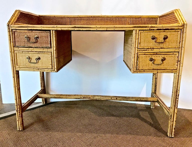 Bamboo Writing Desk Early 20th Century
