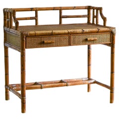 Bamboo Writing Desk with Drawers