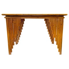 Retro Bamboo Writing Table or Console