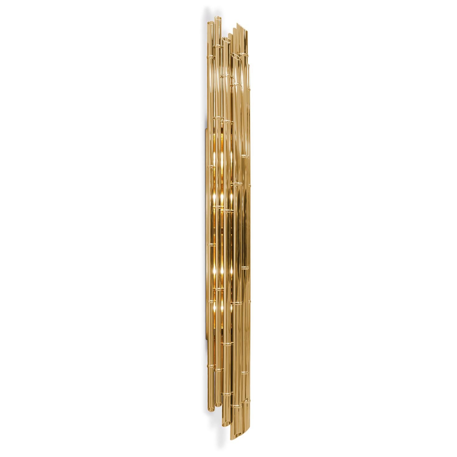 Bamboo XL Wall Lamp In New Condition For Sale In Paris, FR