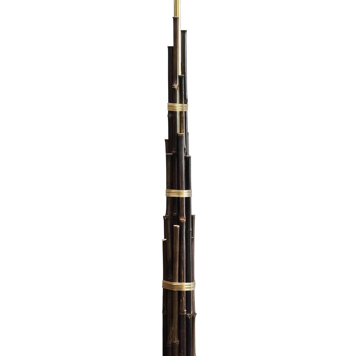 Bamboos Hohe Stehlampe (Handgefertigt) im Angebot