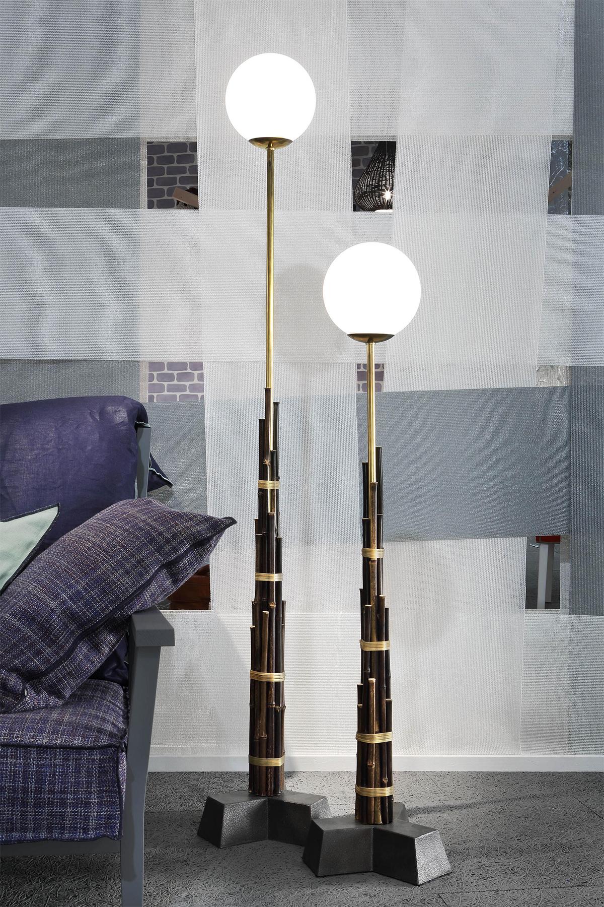 Bamboos High Floor Lamp For Sale 3