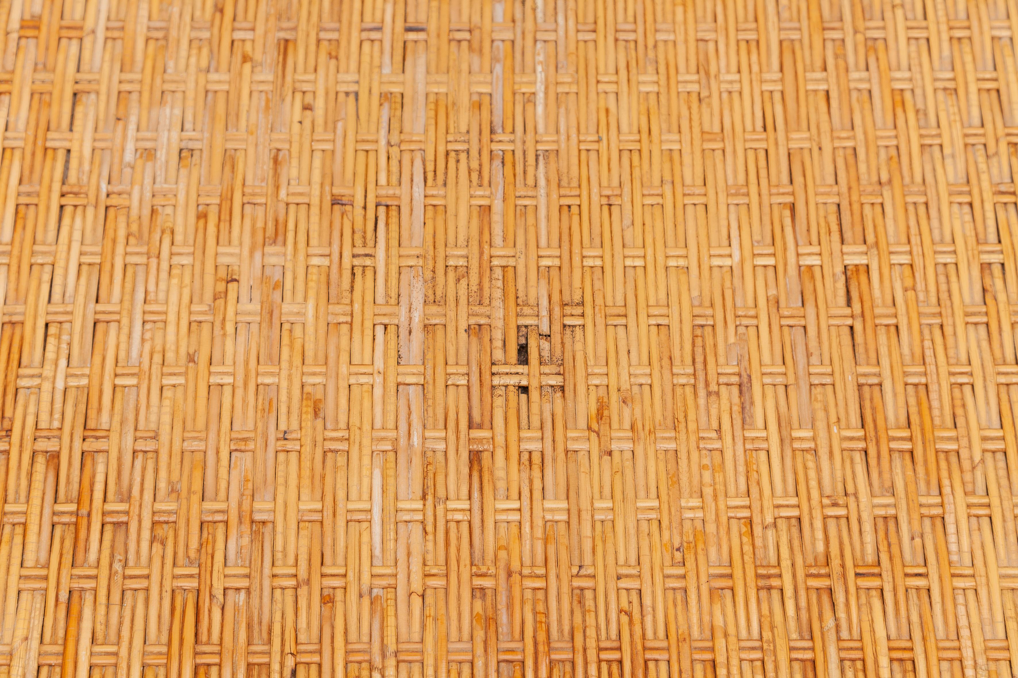 Bamboo, Woven Rattan Lounge Chairs, 1960s Designed by Dirk van Sliedrecht In Good Condition In Antwerp, BE