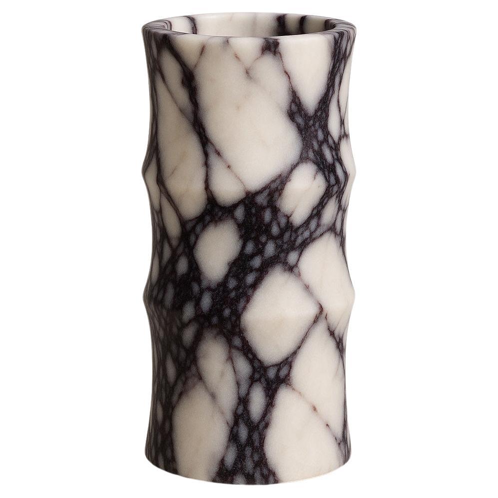 Vase Bambou Nakano Flor en marbre Calacatta Viola - Studio Gaïa en vente