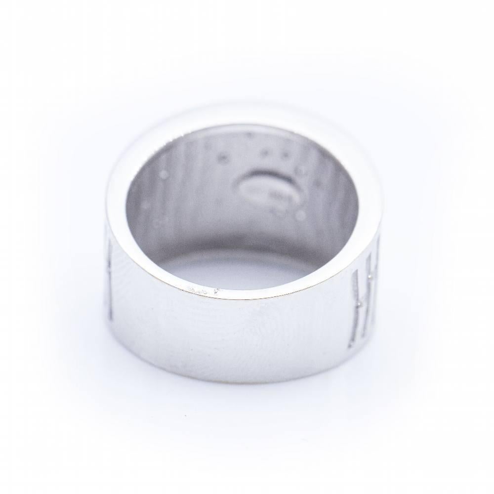 BAMBU Ring in White Gold and Diamonds In New Condition For Sale In BARCELONA, ES