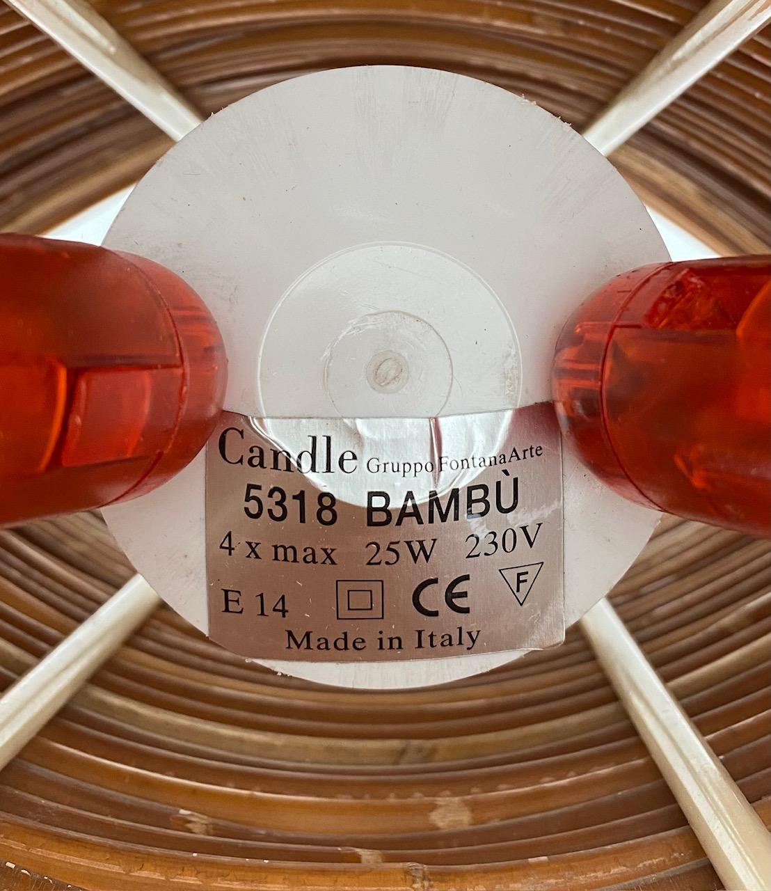 Bambu-Tischlampe von Fernando & Humberto Campana für Fontana Arte, 2000 im Angebot 5