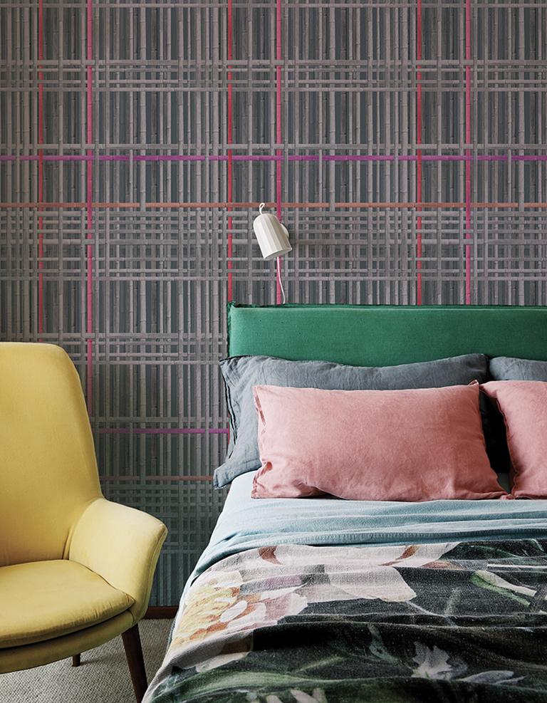 Modern Bambù TS Elements by Wall&decò Colour Variation 'Pink' TSBA025 For Sale