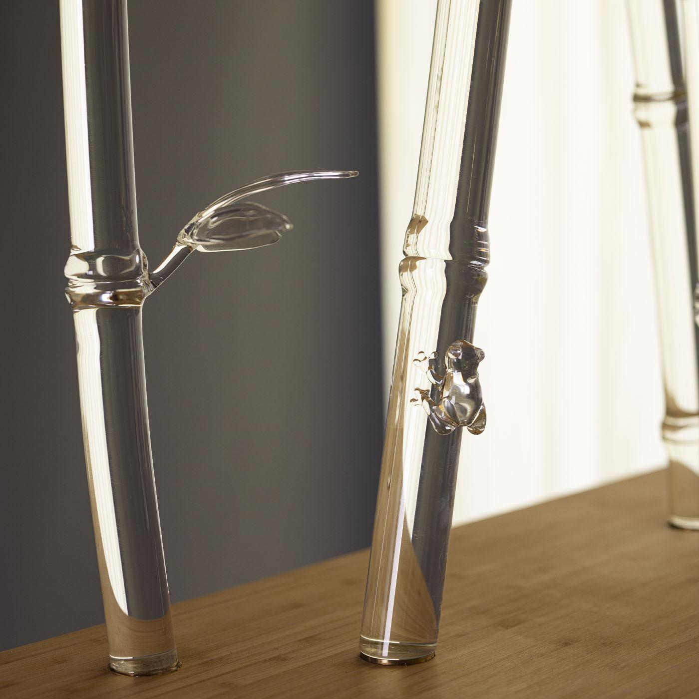 Bambuseto Wood and Glass Bookshelf by Simone Crestani Italiano en venta