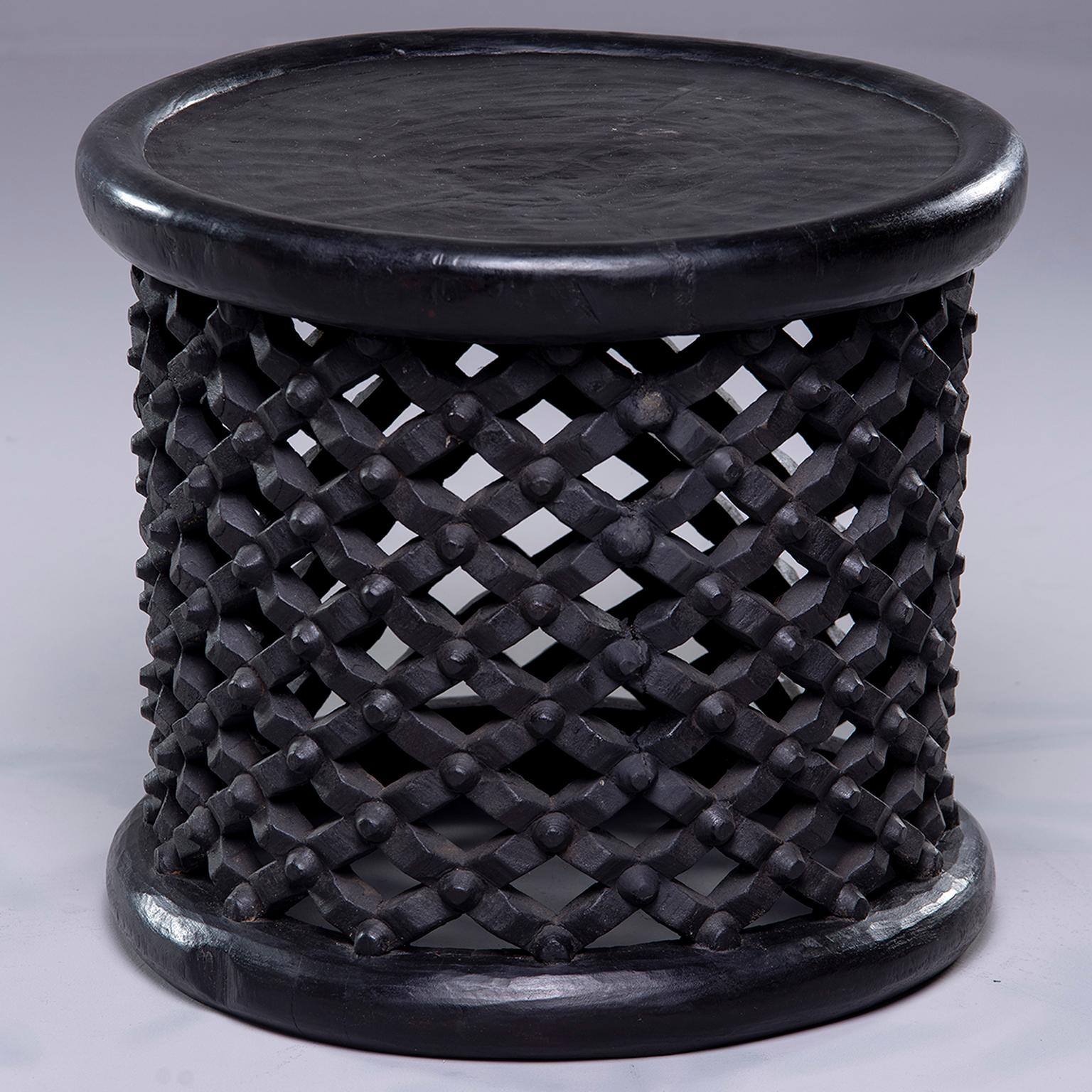 Hand-Carved Bamileke African Hand Carved Stool or Table
