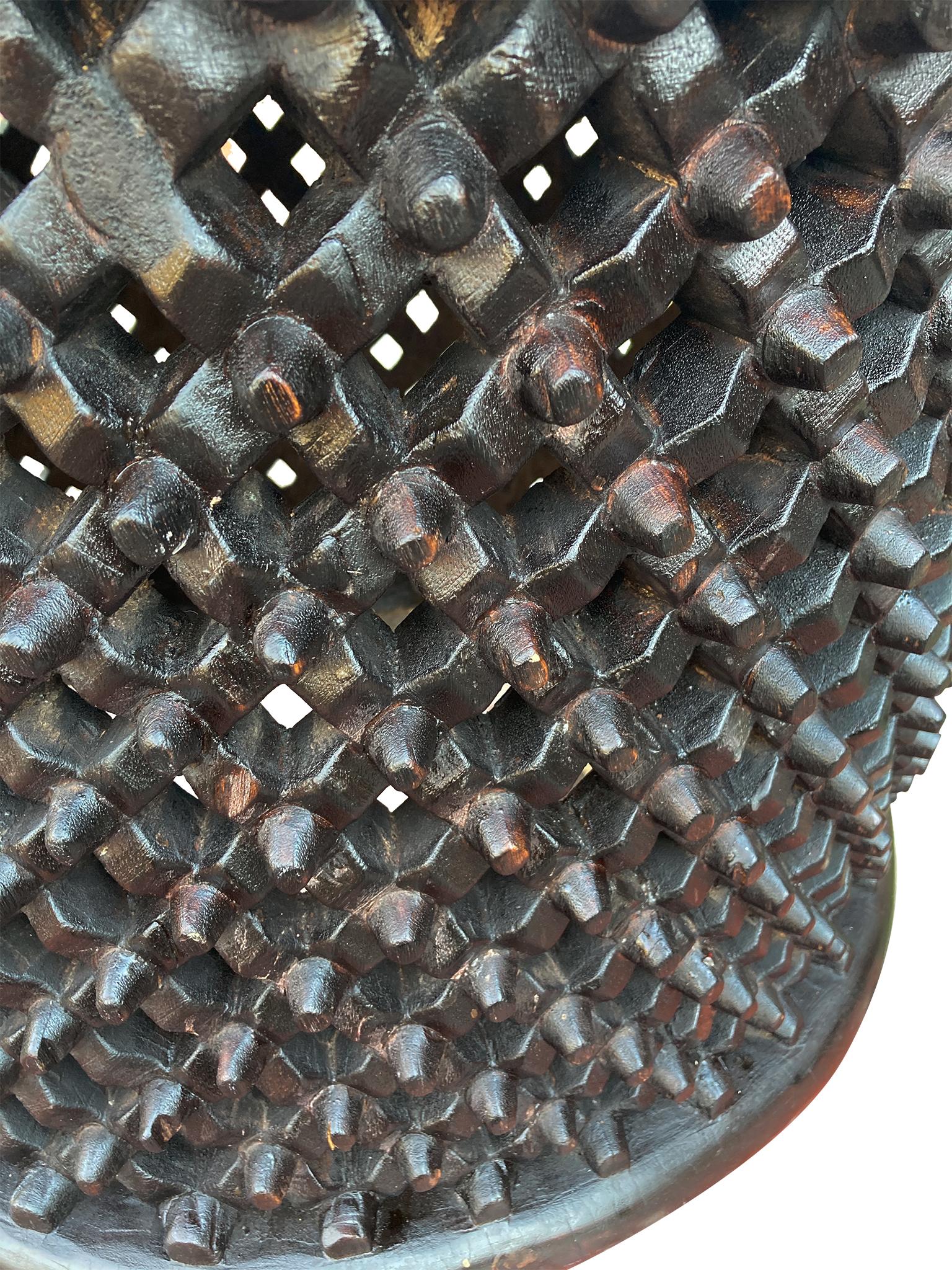 20th Century Bamileke Carved Round Table