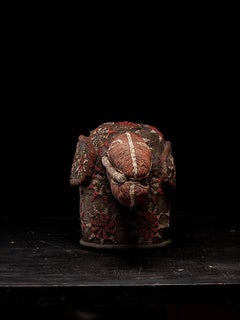 Bamileke Decorative Dance Crest, embroidered with European Glass Beads