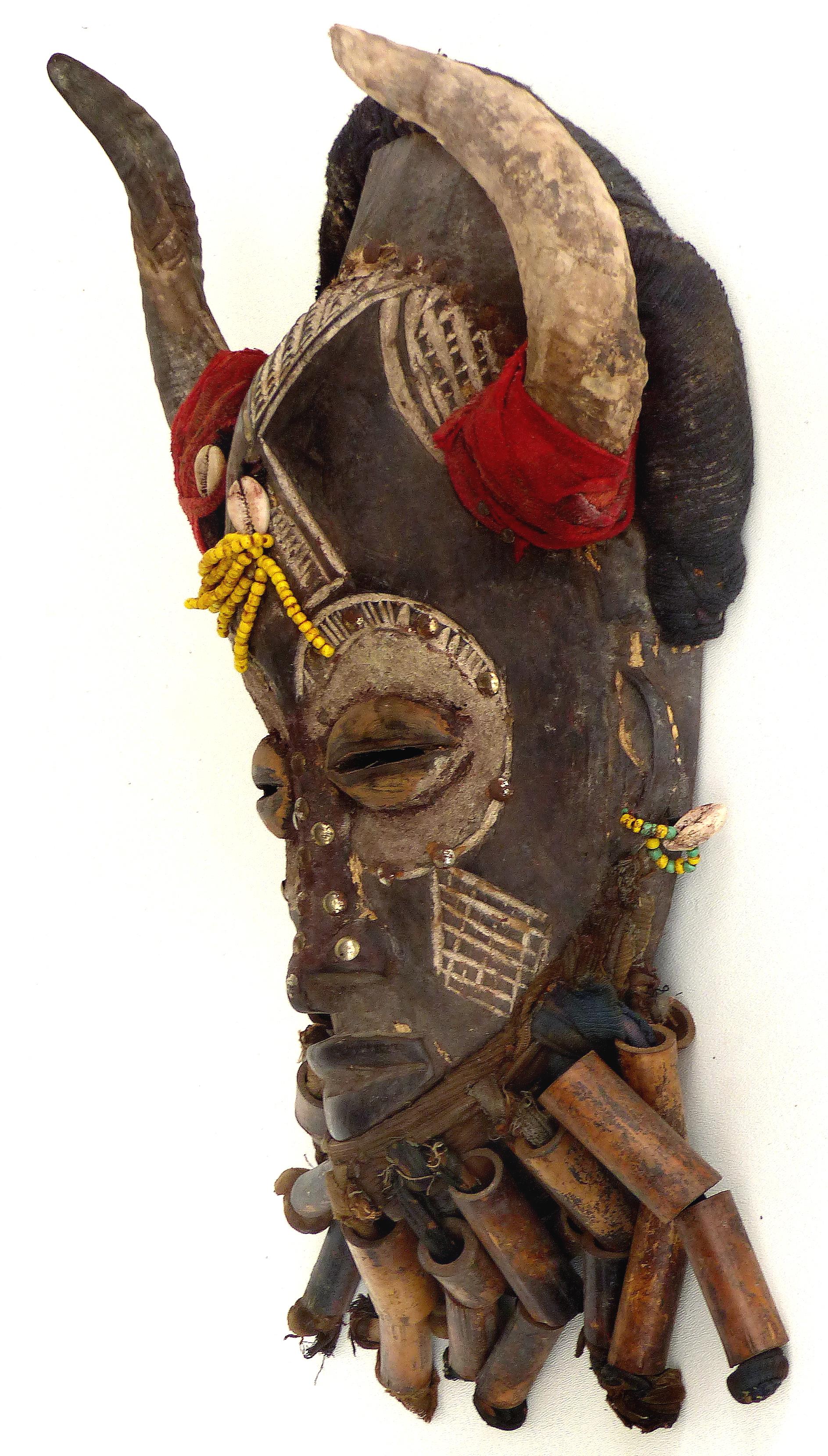 african horned mask