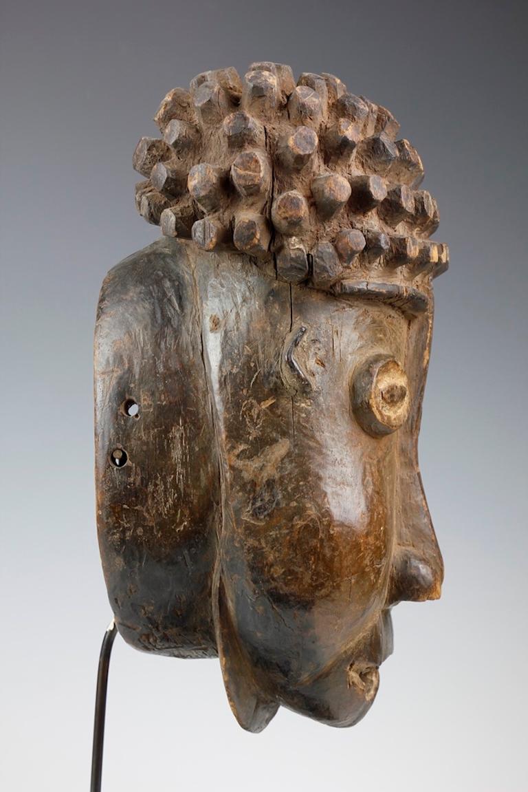 20th Century Bamileke Mask With Attached Original Sotheby's Receipt from 1979, Cameroon For Sale