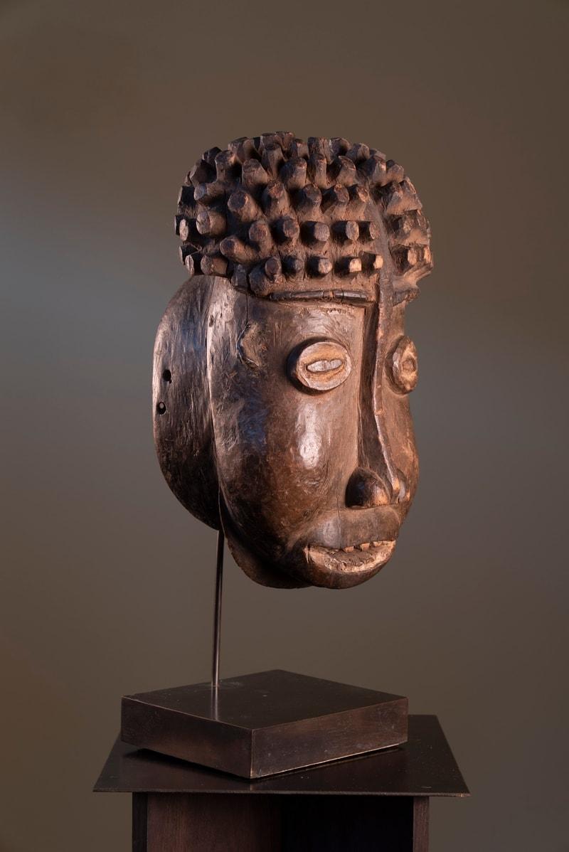 Bamileke Mask With Attached Original Sotheby's Receipt from 1979, Cameroon For Sale 1