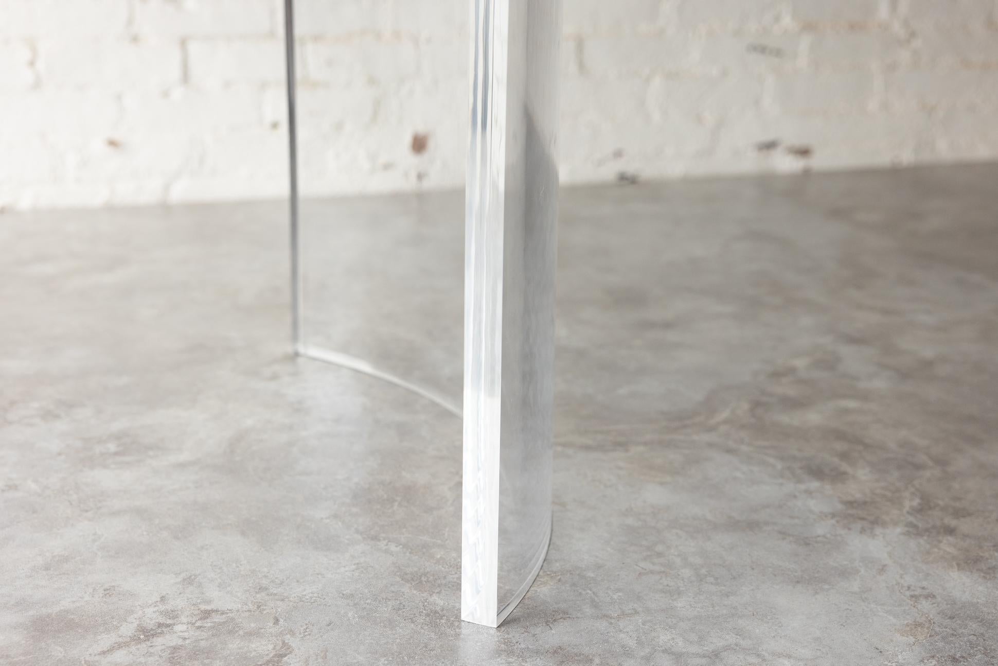 Acrylic Ban Transparent Dining Table by Autonomous Furniture For Sale