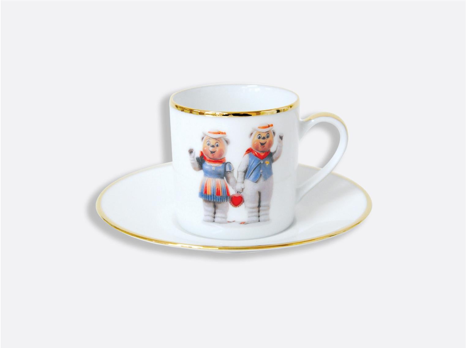 Porcelain Banality Series AD Cup and Saucer Set by Jeff Koons