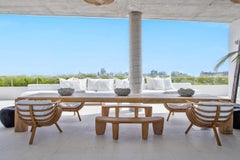 Zeitgenössische Bio-Bank aus Bananenholz von CEU Studio, Innen - Außen