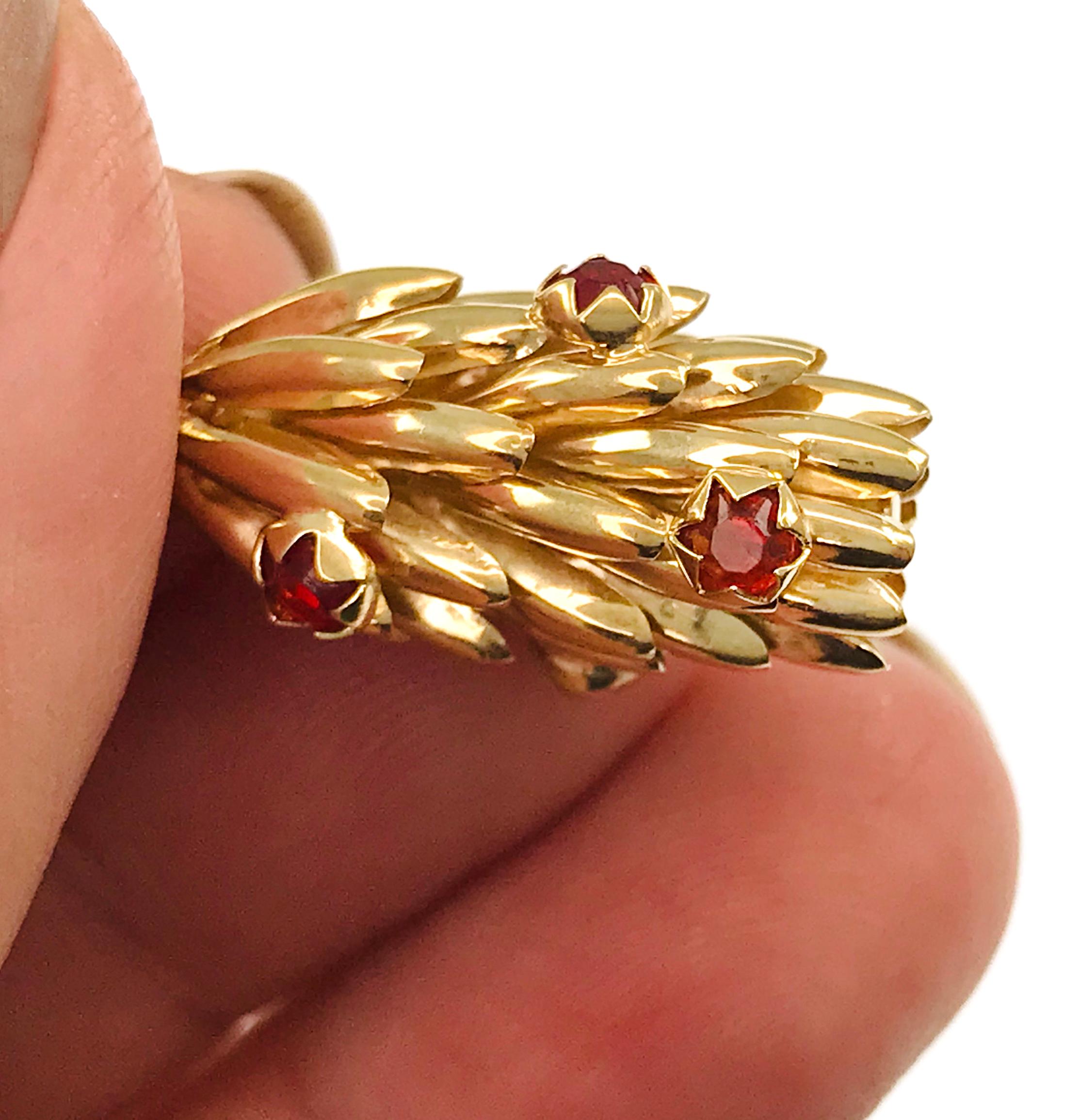 Pendentif en or jaune 14 carats Banana Bunch Bon état - En vente à Palm Desert, CA