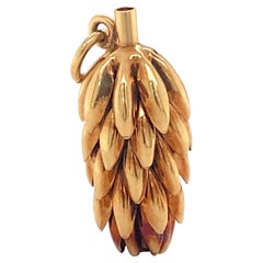 Banana Bunch Charm in 14 Karat Gold