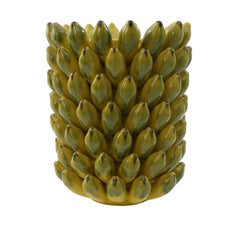 21st century "Banana" Ceramic Vase and Bowl Set