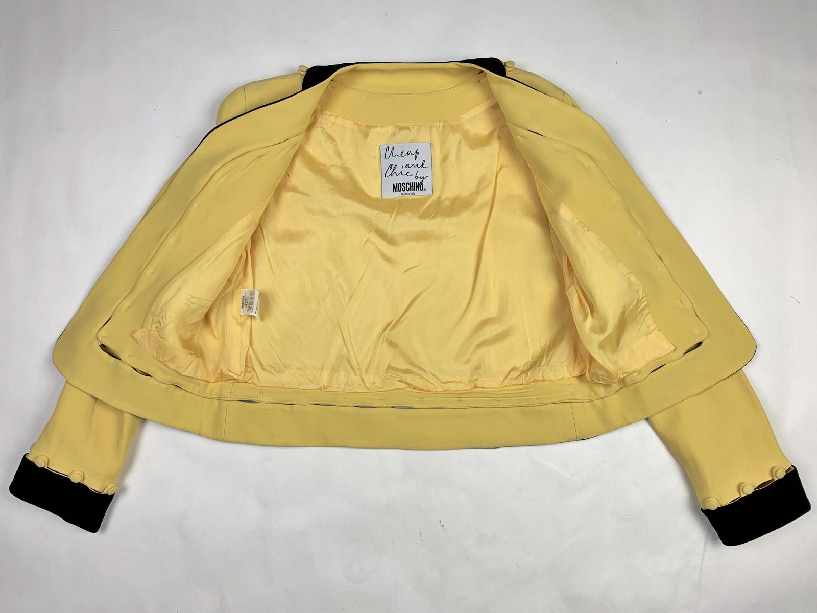 Abito con gonna in crêpe Banana di Moschino Cheap and Chic - Italia Circa 1992 in vendita 8