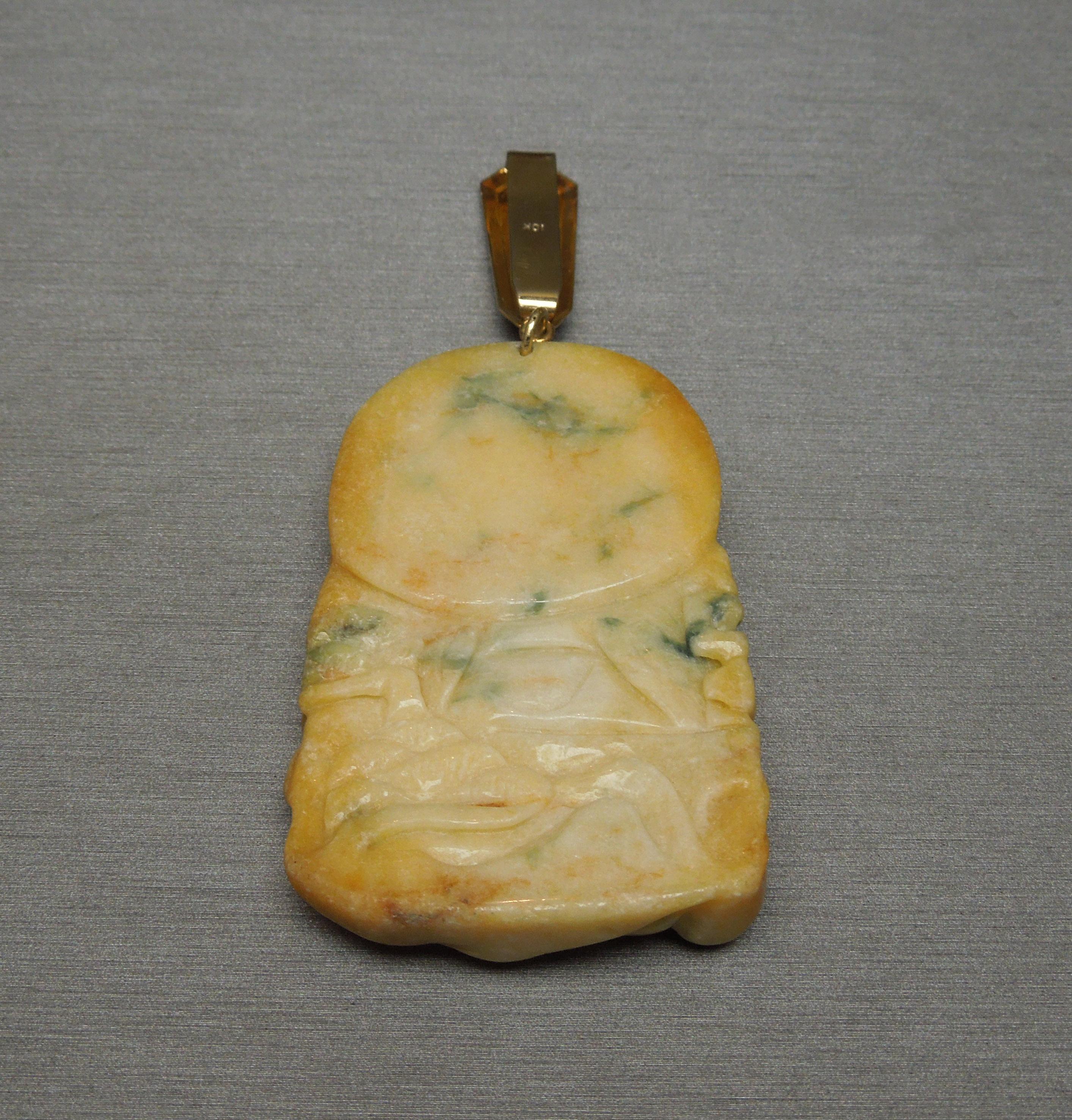 monkey jade pendant