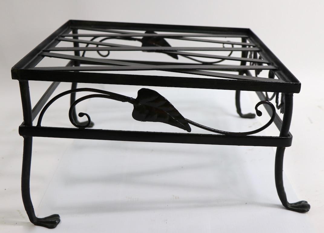 Banana Leaf Lounge Chair and Ottoman by Salterini For Sale at 1stDibs