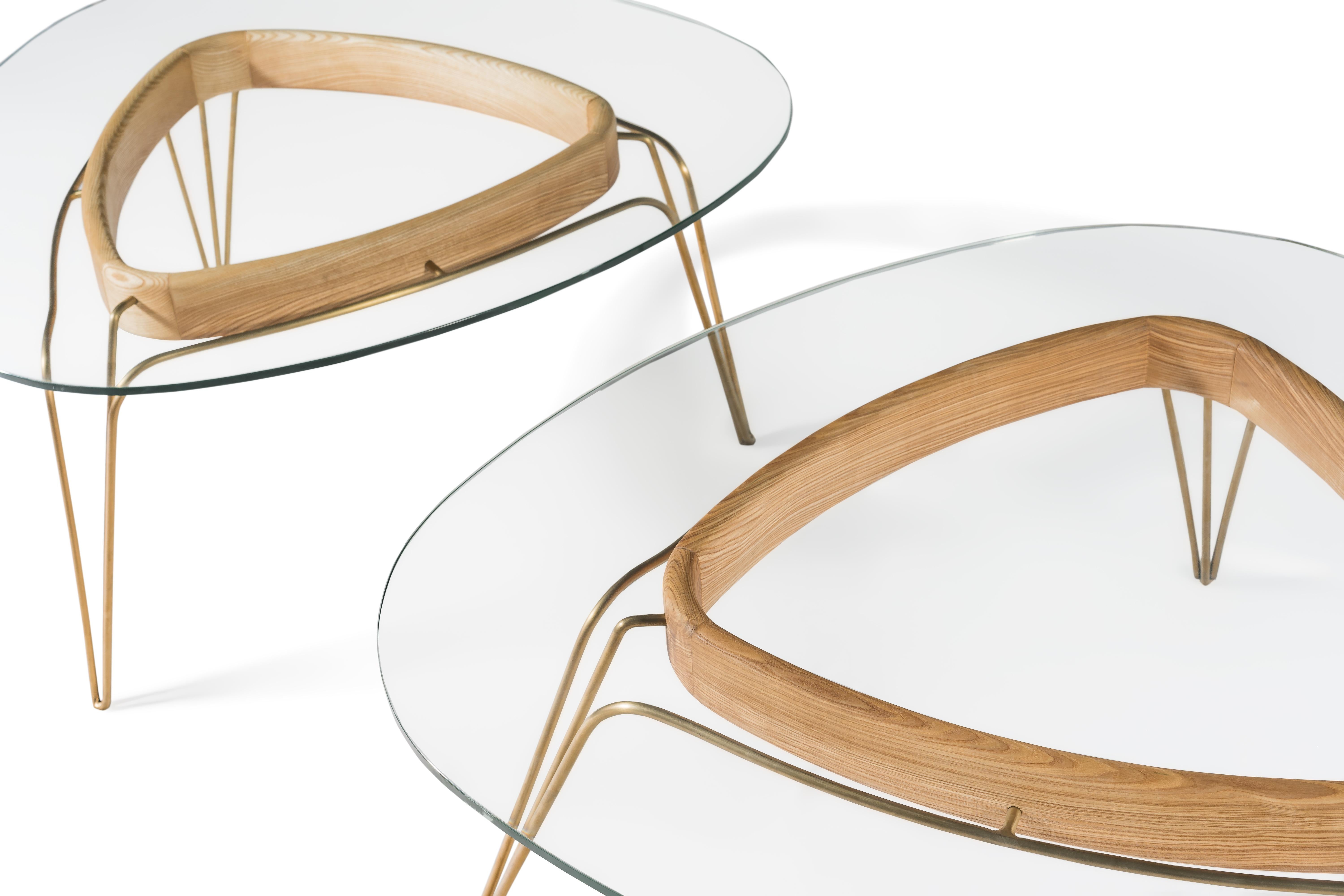 Banano Occasional Table M, Natural Walnut Frame, Designed by Nigel Coates In New Condition For Sale In London, GB