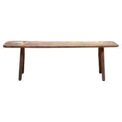 Vintage Banc Artisanal En Bois