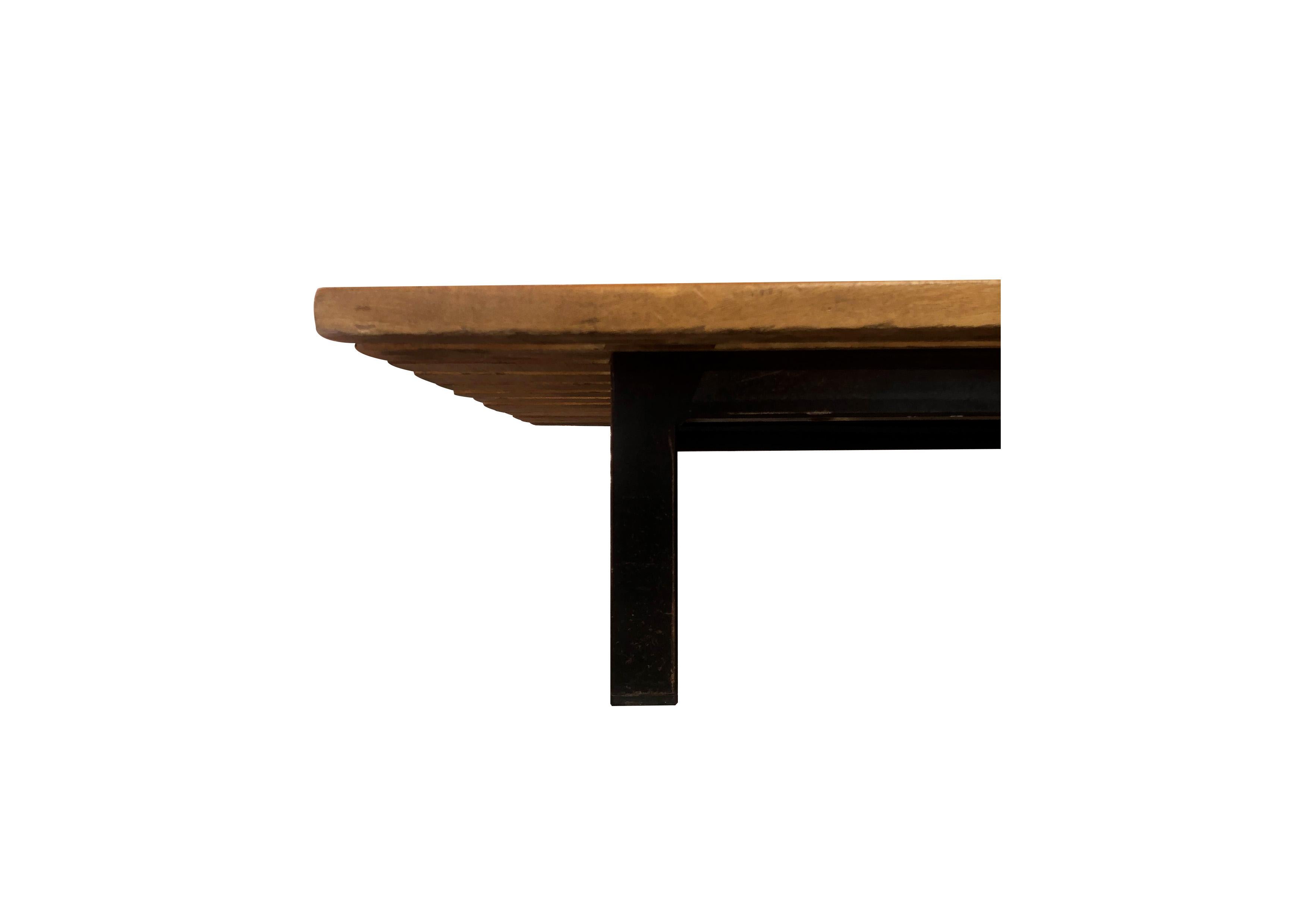 Banc Cansado de Charlotte Perriand, Edition Steph Simon, circa 1958 In Good Condition In Renens, CH