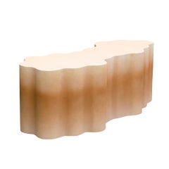 Organic Form, Gradient Beige Console One of a Kind by MANUFACTURE XXI