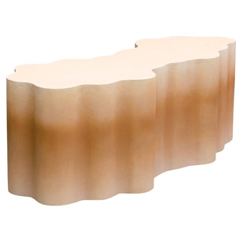 Organic Form, Gradient Beige Console One of a Kind by MANUFACTURE XXI